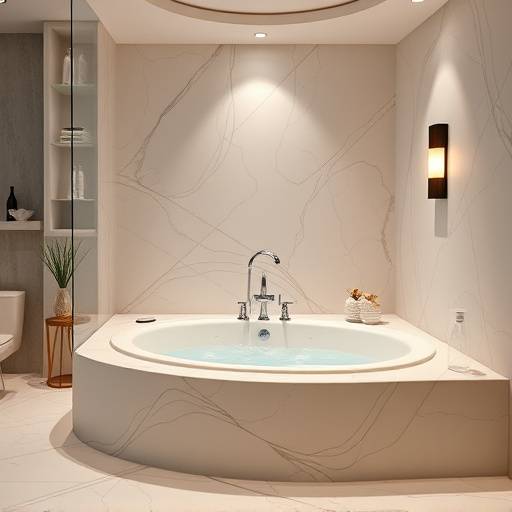 Bathroom with a jacuzzi tub