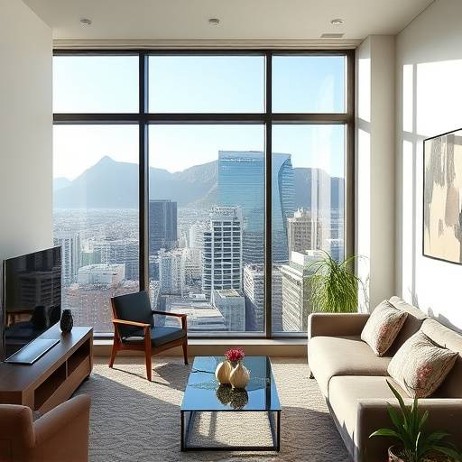 Modern apartment in Cape Town CBD with city views